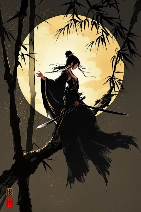 墨色江湖封面海报 - 动漫武侠